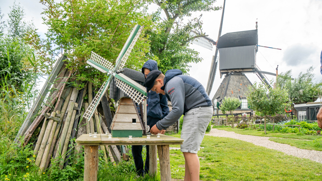 Kinderdijk molen bouwen