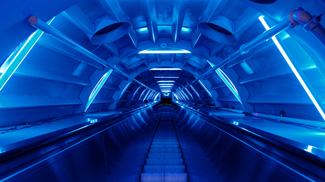 Atomium Blauwe visuals