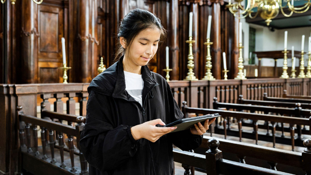 Joods Cultureel Kwartier kerk tablet