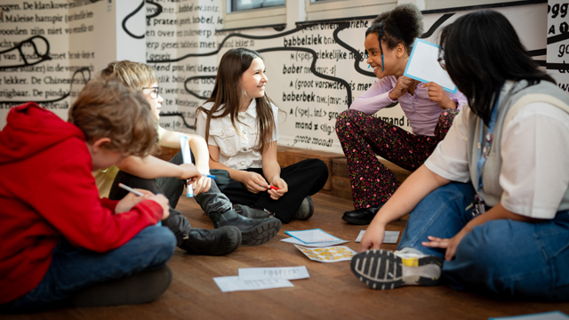 Wereldmuseum Groepje leerlingen